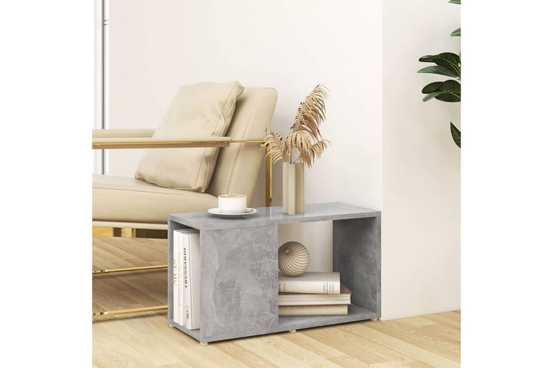 TV-bänk betonggrå 60x24x32 cm spånskiva - Grå - Möbler - Tv möbel & mediamöbel - TV bänk & mediabänk