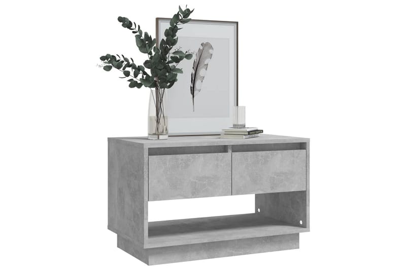 TV-bänk betonggrå 70x41x44 cm spånskiva - Grå - Möbler - Tv möbel & mediamöbel - TV bänk & mediabänk