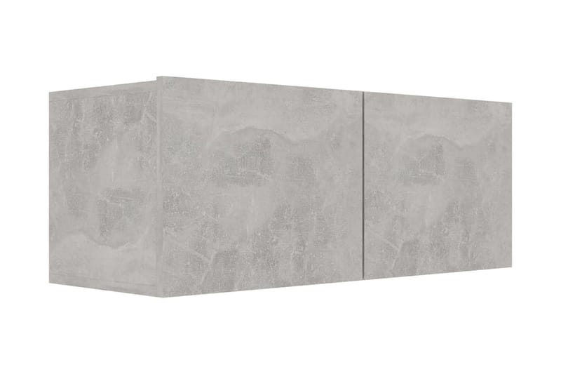 TV-bänk betonggrå 80x30x30 cm spånskiva - Grå - Möbler - Tv möbel & mediamöbel - TV bänk & mediabänk