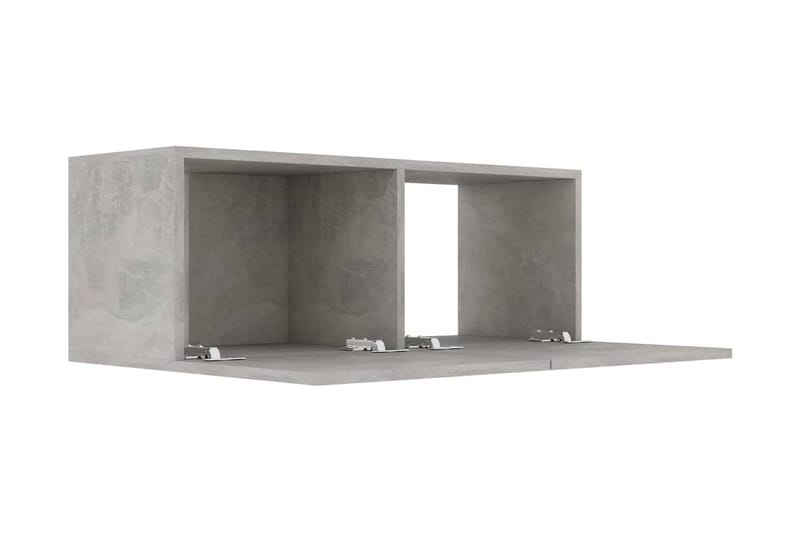 TV-bänk betonggrå 80x30x30 cm spånskiva - Grå - Möbler - Tv möbel & mediamöbel - TV bänk & mediabänk