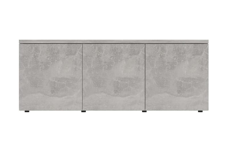 TV-bänk betonggrå 80x34x30 cm spånskiva - Grå - Möbler - Tv möbel & mediamöbel - TV bänk & mediabänk