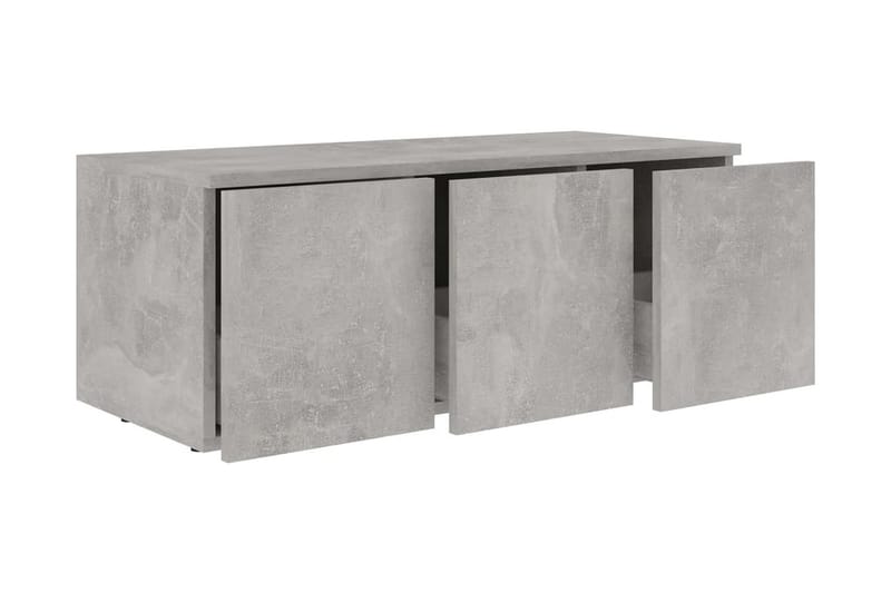 TV-bänk betonggrå 80x34x30 cm spånskiva - Grå - Möbler - Tv möbel & mediamöbel - TV bänk & mediabänk