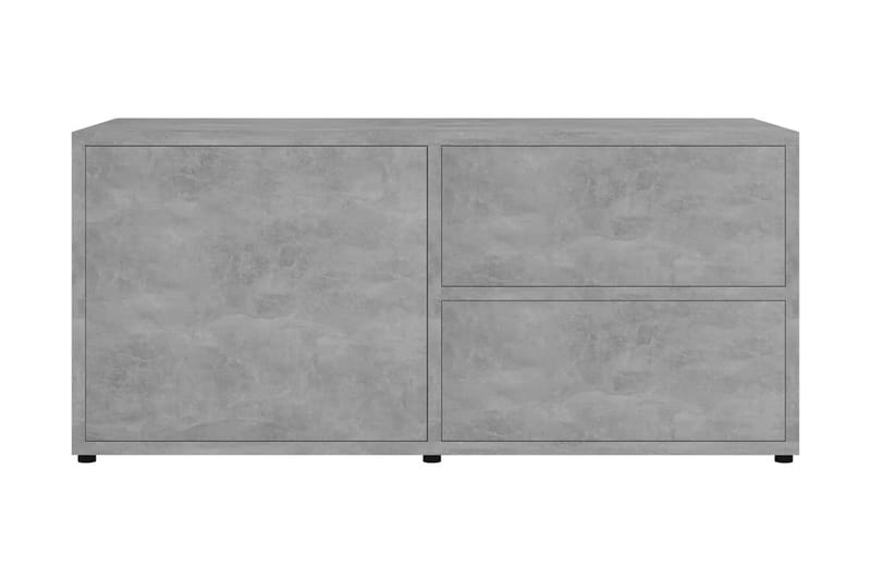 TV-bänk betonggrå 80x34x36 cm spånskiva - Grå - Möbler - Tv möbel & mediamöbel - TV bänk & mediabänk