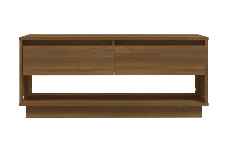 TV-bänk brun ek 102x41x44 cm spånskiva - Brun - Möbler - Tv möbel & mediamöbel - TV bänk & mediabänk