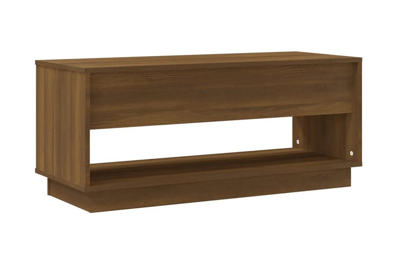 TV-bänk brun ek 102x41x44 cm spånskiva - Brun - Möbler - Tv möbel & mediamöbel - TV bänk & mediabänk