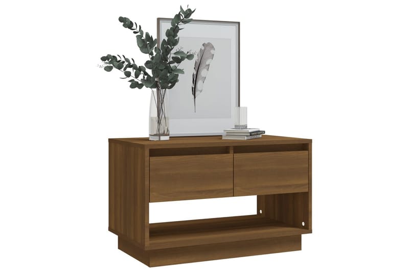 TV-bänk brun ek 70x41x44 cm spånskiva - Brun - Möbler - Tv möbel & mediamöbel - TV bänk & mediabänk