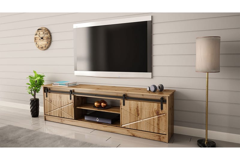 Tv-bänk - Ek - Möbler - Tv möbel & mediamöbel - TV bänk & mediabänk