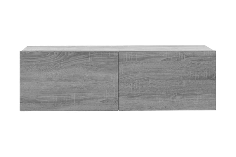 Tv-bänk för vägg grå sonoma-ek 100x30x30 cm konstruerat trä - Grå - Möbler - Tv möbel & mediamöbel - TV bänk & mediabänk