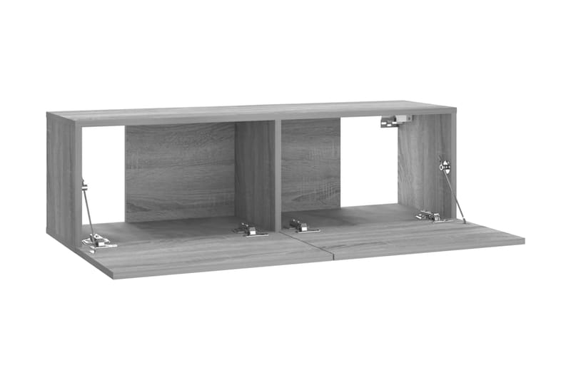 Tv-bänk för vägg grå sonoma-ek 100x30x30 cm konstruerat trä - Grå - Möbler - Tv möbel & mediamöbel - TV bänk & mediabänk