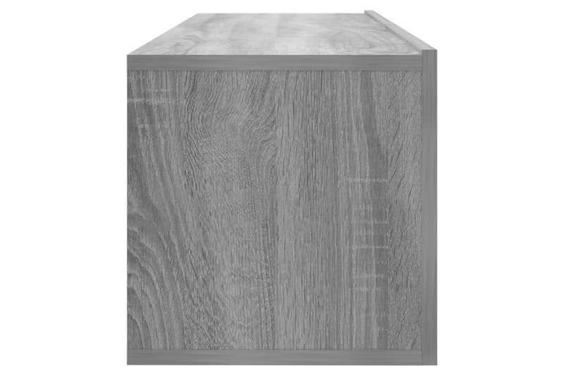 Tv-bänk för vägg grå sonoma-ek 100x30x30 cm konstruerat trä - Grå - Möbler - Tv möbel & mediamöbel - TV bänk & mediabänk