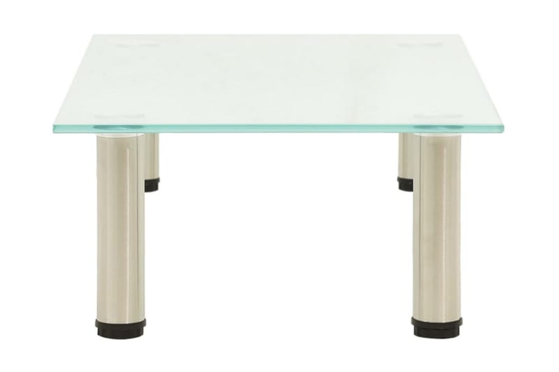 TV-bänk frostad 60x35x17 cm härdat glas - Transparent - Möbler - Tv möbel & mediamöbel - TV bänk & mediabänk