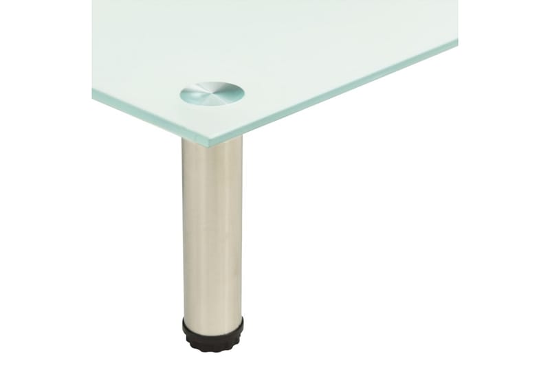 TV-bänk frostad 80x35x17 cm härdat glas - Transparent - Möbler - Tv möbel & mediamöbel - TV bänk & mediabänk