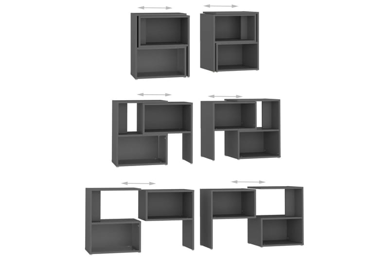 TV-bänk grå 104x30x52 cm spånskiva - Grå - Möbler - Tv möbel & mediamöbel - TV bänk & mediabänk