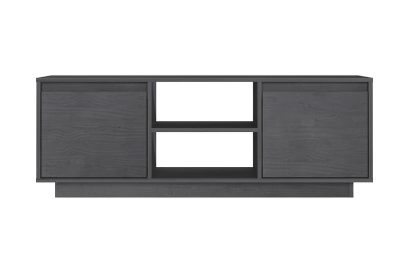 TV-bänk grå 110x30x40 cm massiv furu - Grå - Möbler - Tv möbel & mediamöbel - TV bänk & mediabänk