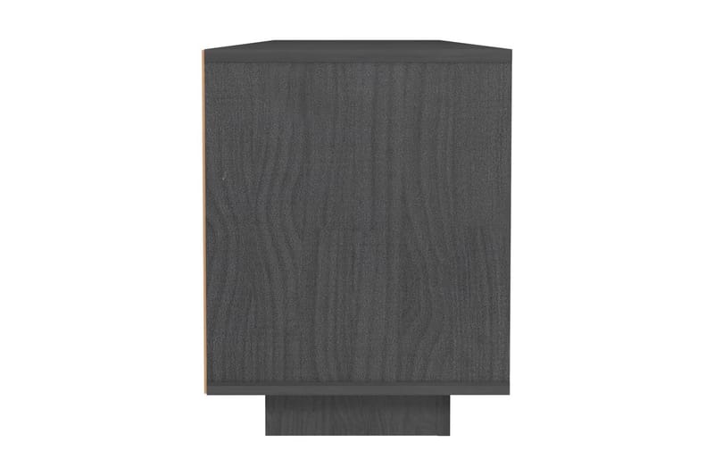TV-bänk grå 110x30x40 cm massiv furu - Grå - Möbler - Tv möbel & mediamöbel - TV bänk & mediabänk