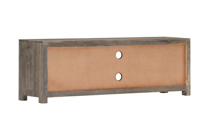 TV-bänk grå 120x30x40 cm massivt mangoträ - Grå - Möbler - Tv möbel & mediamöbel - TV bänk & mediabänk