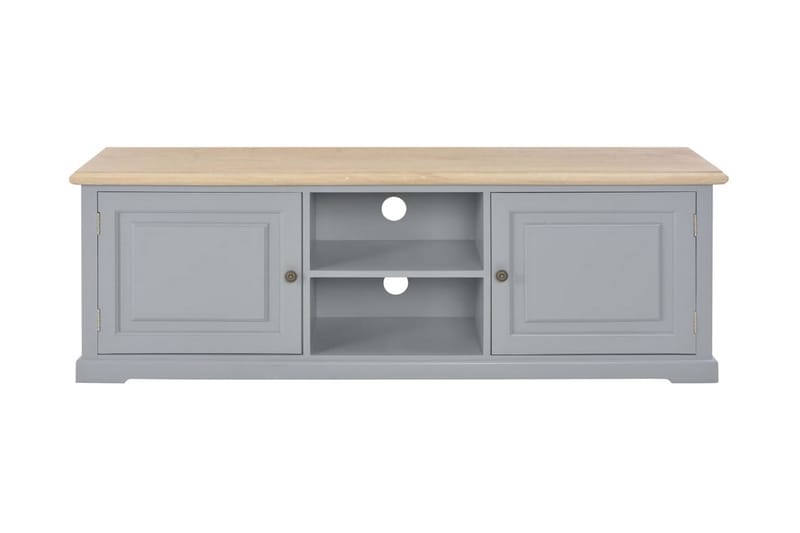 TV-bänk grå 120x30x40 cm trä - Grå - Möbler - Tv möbel & mediamöbel - TV bänk & mediabänk