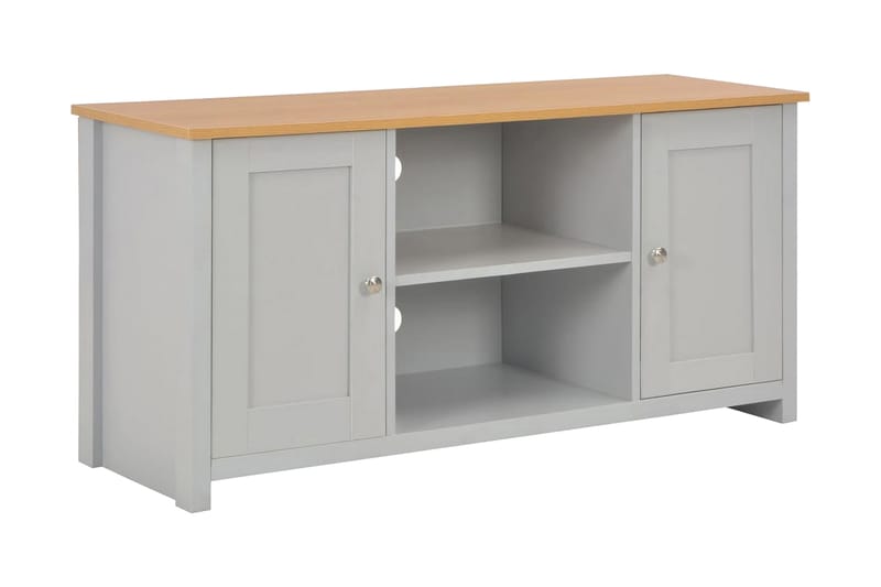 TV-bänk grå 120x39x58 cm - Grå - Möbler - Tv möbel & mediamöbel - TV bänk & mediabänk
