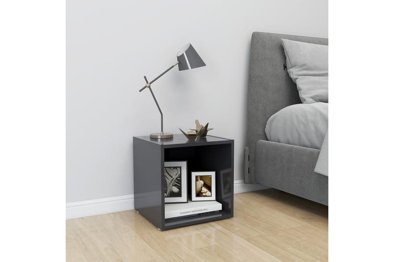 TV-bänk grå 37x35x37 cm spånskiva - Grå - Möbler - Tv möbel & mediamöbel - TV bänk & mediabänk