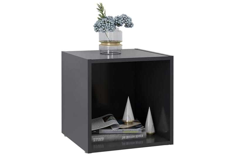 TV-bänk grå 37x35x37 cm spånskiva - Grå - Möbler - Tv möbel & mediamöbel - TV bänk & mediabänk