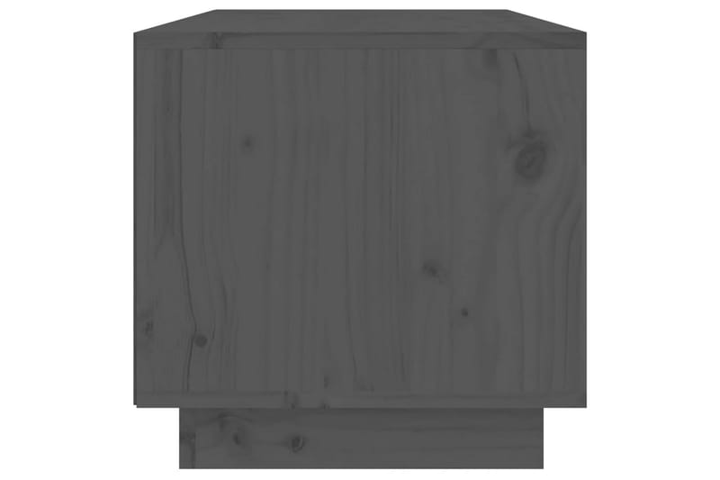 Tv-bänk grå 60x35x35 cm massiv furu - Grå - Möbler - Tv möbel & mediamöbel - TV bänk & mediabänk