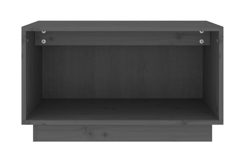 Tv-bänk grå 60x35x35 cm massiv furu - Grå - Möbler - Tv möbel & mediamöbel - TV bänk & mediabänk