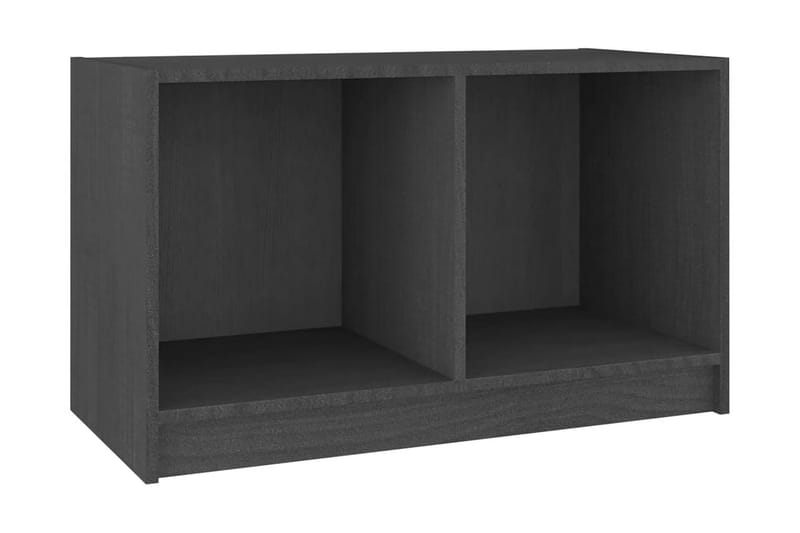 TV-bänk grå 70x33x42 cm massiv furu - Grå - Möbler - Tv möbel & mediamöbel - TV bänk & mediabänk