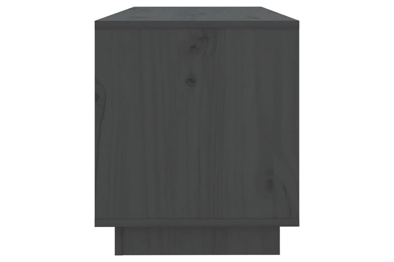 Tv-bänk grå 74x34x40 cm massiv furu - Grå - Möbler - Tv möbel & mediamöbel - TV bänk & mediabänk