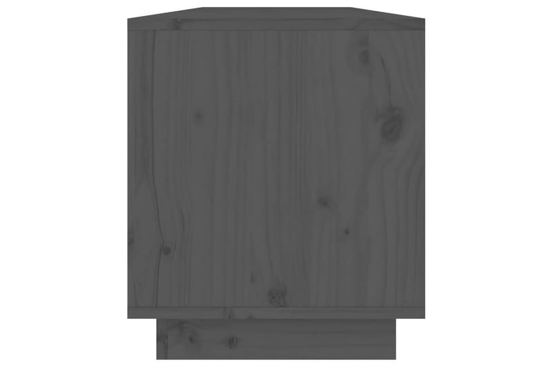 Tv-bänk grå 74x34x40 cm massiv furu - Grå - Möbler - Tv möbel & mediamöbel - TV bänk & mediabänk