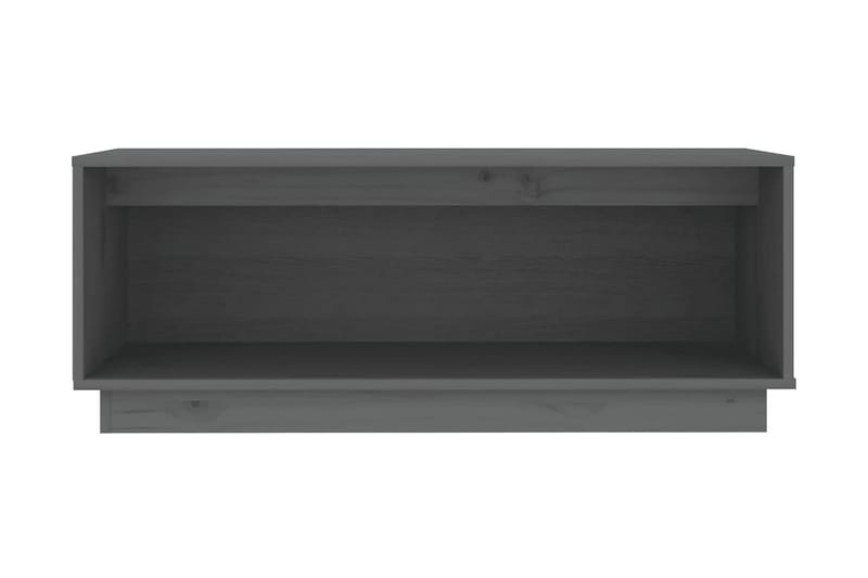 Tv-bänk grå 90x35x35 cm massiv furu - Grå - Möbler - Tv möbel & mediamöbel - TV bänk & mediabänk