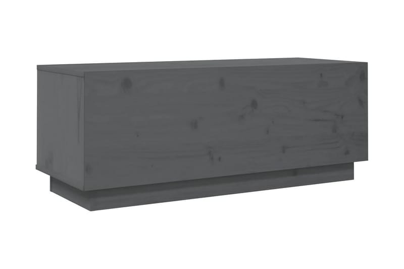 Tv-bänk grå 90x35x35 cm massiv furu - Grå - Möbler - Tv möbel & mediamöbel - TV bänk & mediabänk