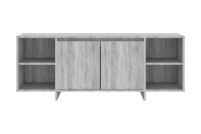 TV-bänk grå sonoma 130x35x50 cm spånskiva - Grå - Möbler - Tv möbel & mediamöbel - TV bänk & mediabänk