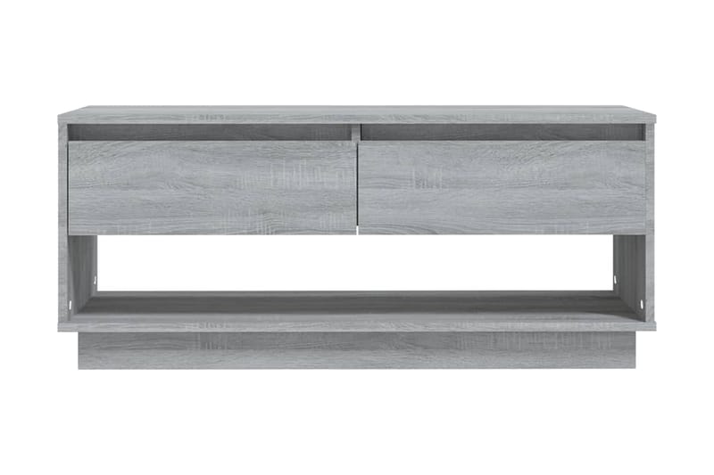 TV-bänk grå sonoma-ek 102x41x44 cm spånskiva - Grå - Möbler - Tv möbel & mediamöbel - TV bänk & mediabänk