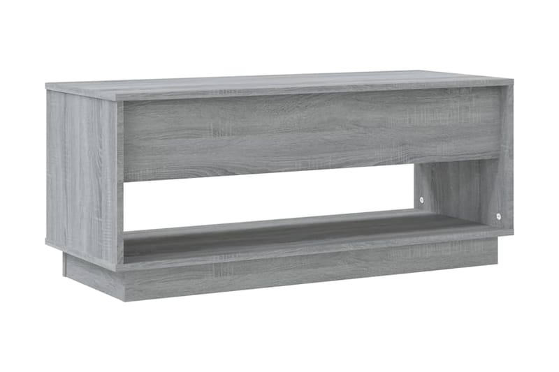TV-bänk grå sonoma-ek 102x41x44 cm spånskiva - Grå - Möbler - Tv möbel & mediamöbel - TV bänk & mediabänk