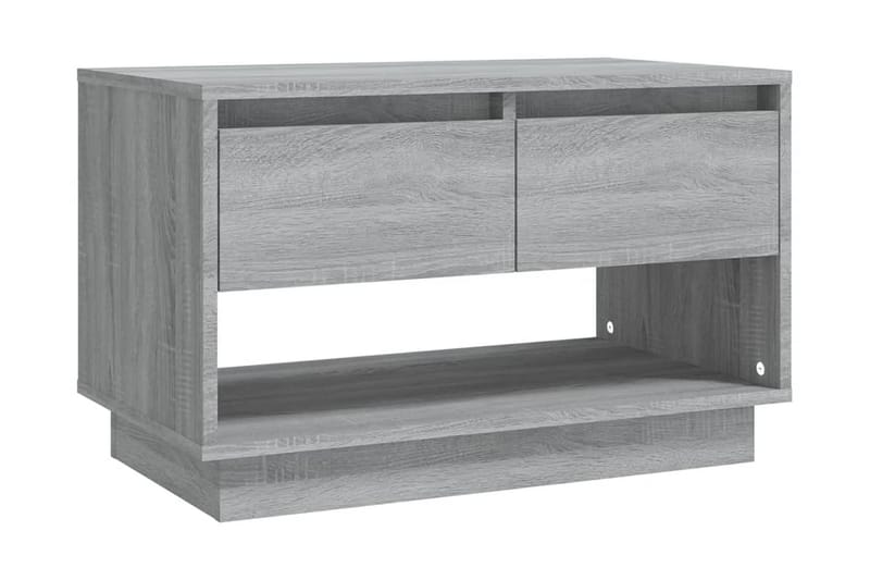 TV-bänk grå sonoma-ek 70x41x44 cm spånskiva - Grå - Möbler - Tv möbel & mediamöbel - TV bänk & mediabänk