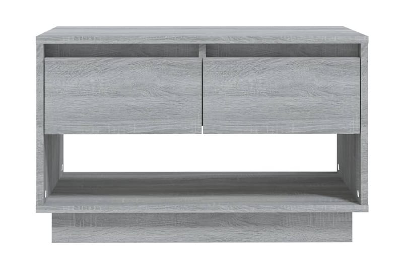 TV-bänk grå sonoma-ek 70x41x44 cm spånskiva - Grå - Möbler - Tv möbel & mediamöbel - TV bänk & mediabänk