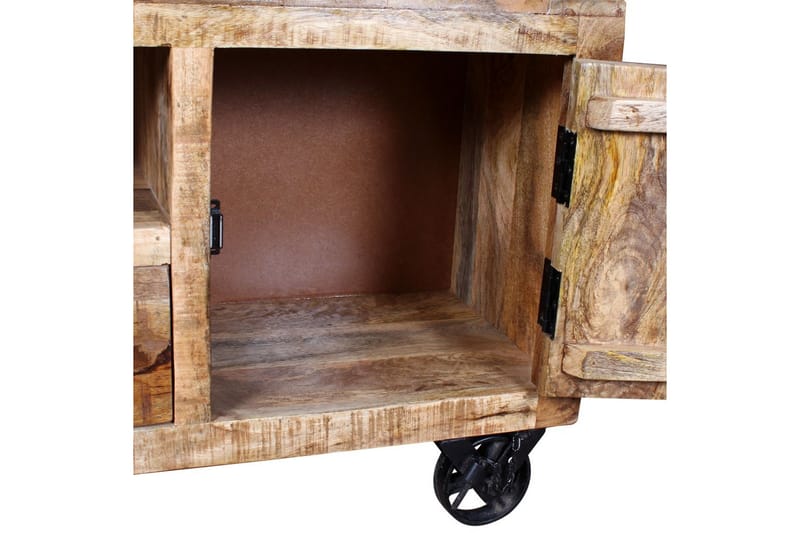 Tv-bänk grovt mangoträ 110x30x50 cm - Brun - Möbler - Tv möbel & mediamöbel - TV bänk & mediabänk
