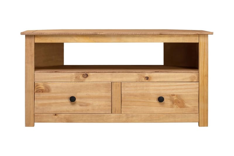 TV-bänk hörn 93x49x49 cm massiv furu panama - Brun - Möbler - Tv möbel & mediamöbel - TV bänk & mediabänk