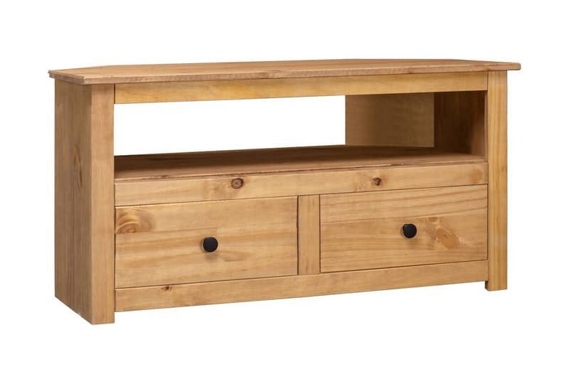 TV-bänk hörn 93x49x49 cm massiv furu panama - Brun - Möbler - Tv möbel & mediamöbel - TV bänk & mediabänk