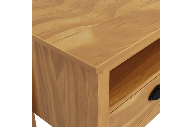 TV-bänk Hill Range honungsbrun 110x40x47 cm massiv furu - Brun - Möbler - Tv möbel & mediamöbel - TV bänk & mediabänk