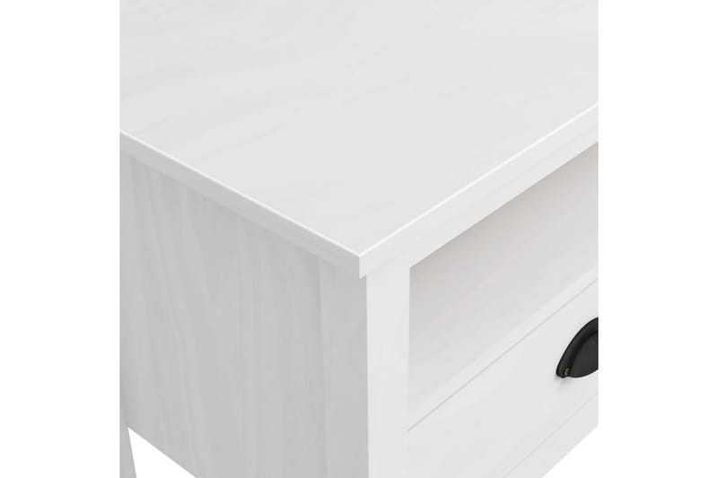 TV-bänk Hill Range vit 110x40x47 cm massiv furu - Vit - Möbler - Tv möbel & mediamöbel - TV bänk & mediabänk