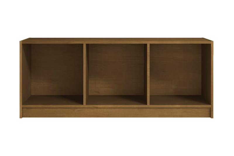 TV-bänk honungsbrun 104x33x41 cm massiv furu - Brun - M�öbler - Tv möbel & mediamöbel - TV bänk & mediabänk