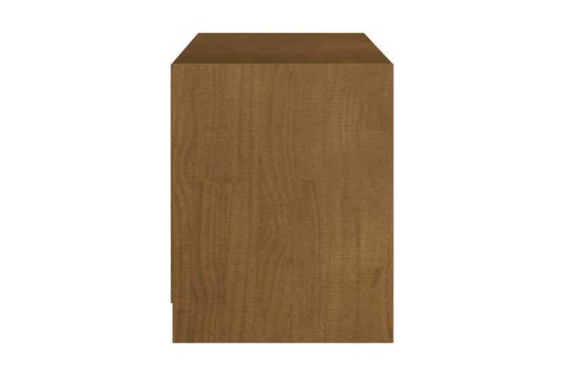 TV-bänk honungsbrun 104x33x41 cm massiv furu - Brun - Möbler - Tv möbel & mediamöbel - TV bänk & mediabänk