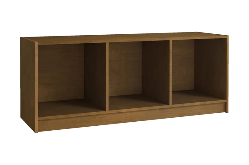 TV-bänk honungsbrun 104x33x41 cm massiv furu - Brun - Möbler - Tv möbel & mediamöbel - TV bänk & mediabänk