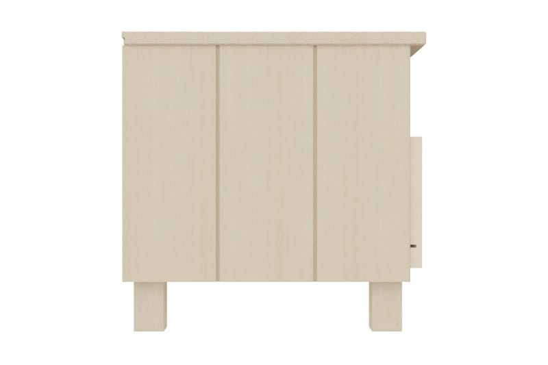 TV-bänk honungsbrun 106x40x40 cm massiv furu - Brun - Möbler - Tv möbel & mediamöbel - TV bänk & mediabänk