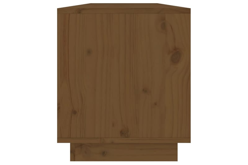 Tv-bänk honungsbrun 110,5x34x40 cm massiv furu - Brun - Möbler - Tv möbel & mediamöbel - TV bänk & mediabänk