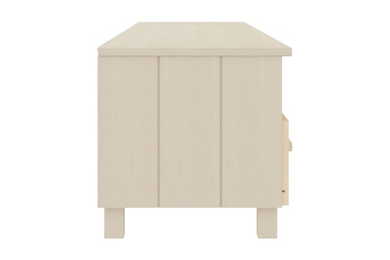 TV-bänk honungsbrun 158x40x40 cm massiv furu - Brun - Möbler - Tv möbel & mediamöbel - TV bänk & mediabänk