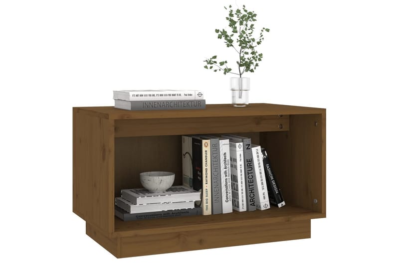 Tv-bänk honungsbrun 60x35x35 cm massiv furu - Brun - Möbler - Tv möbel & mediamöbel - TV bänk & mediabänk