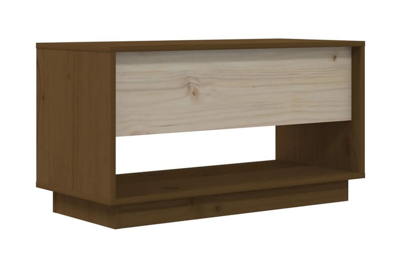 Tv-bänk honungsbrun 74x34x40 cm massiv furu - Brun - Möbler - Tv möbel & mediamöbel - TV bänk & mediabänk