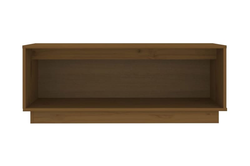 Tv-bänk honungsbrun 90x35x35 cm massiv furu - Brun - Möbler - Tv m�öbel & mediamöbel - TV bänk & mediabänk